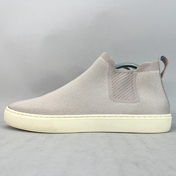 Rothys Womens 10.5 The Chelsea Boots Beige‎ Knit Sneaker Shoes Booties Pull On - Picture 4 of 12